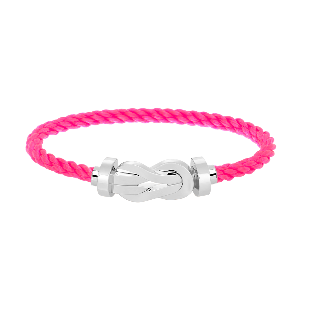 TimiCHANCE LARGE 8 FIGURE BUCKLE NO DIAMOND BRACELET SILVER