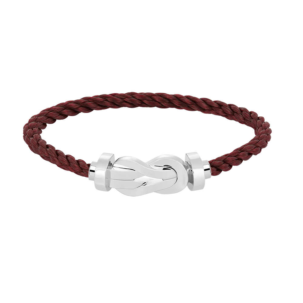 TimiCHANCE LARGE 8 FIGURE BUCKLE NO DIAMOND BRACELET SILVER