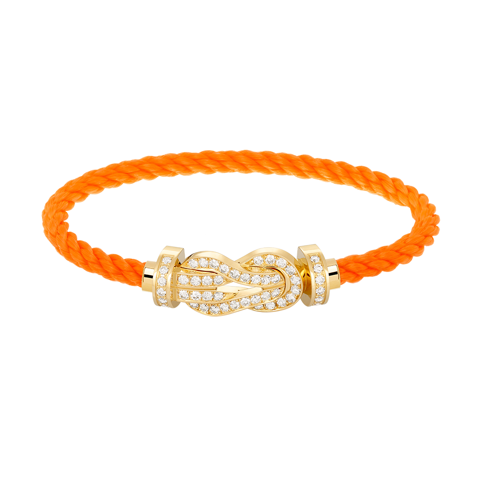 TimiCHANCE LARGE 8 FIGURE BUCKLE FULLDIAMOND BRACELET GOLD