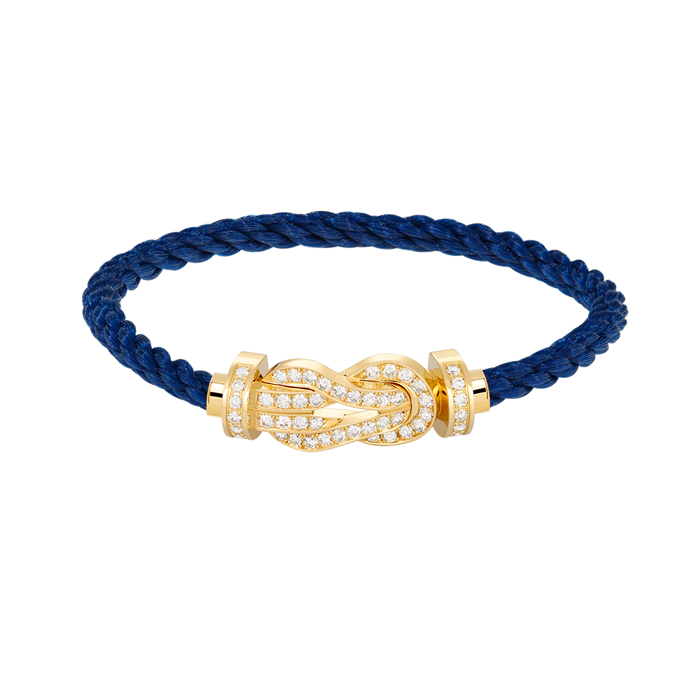 TimiCHANCE LARGE 8 FIGURE BUCKLE FULLDIAMOND BRACELET GOLD