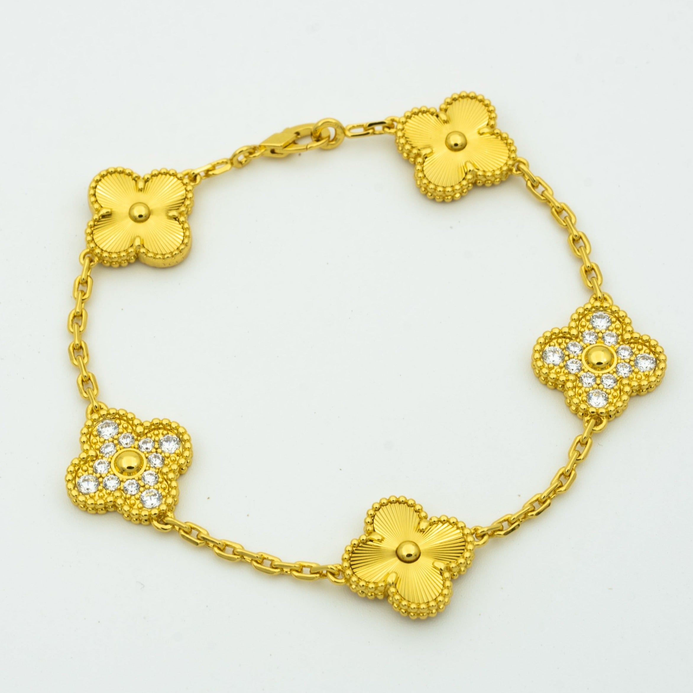 [Timi] CLOVER 5 MOTIF LASER BRACELET COLLECTION