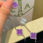 [Timi]New  CLOVER 5 MOTIF VIOLET BRACELET COLLECTION