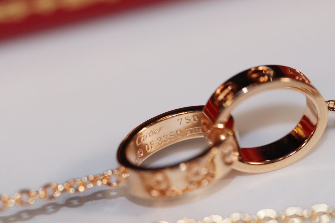 TimiLOVE NECKLACE PINK GOLD AND SILVER