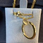 TimiJUSTE NECKLACE GOLD DIAMONDS