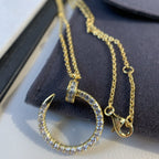 TimiJUSTE NECKLACE GOLD DIAMONDS