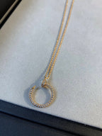 TimiJUSTE NECKLACE PINK GOLD DIAMONDS