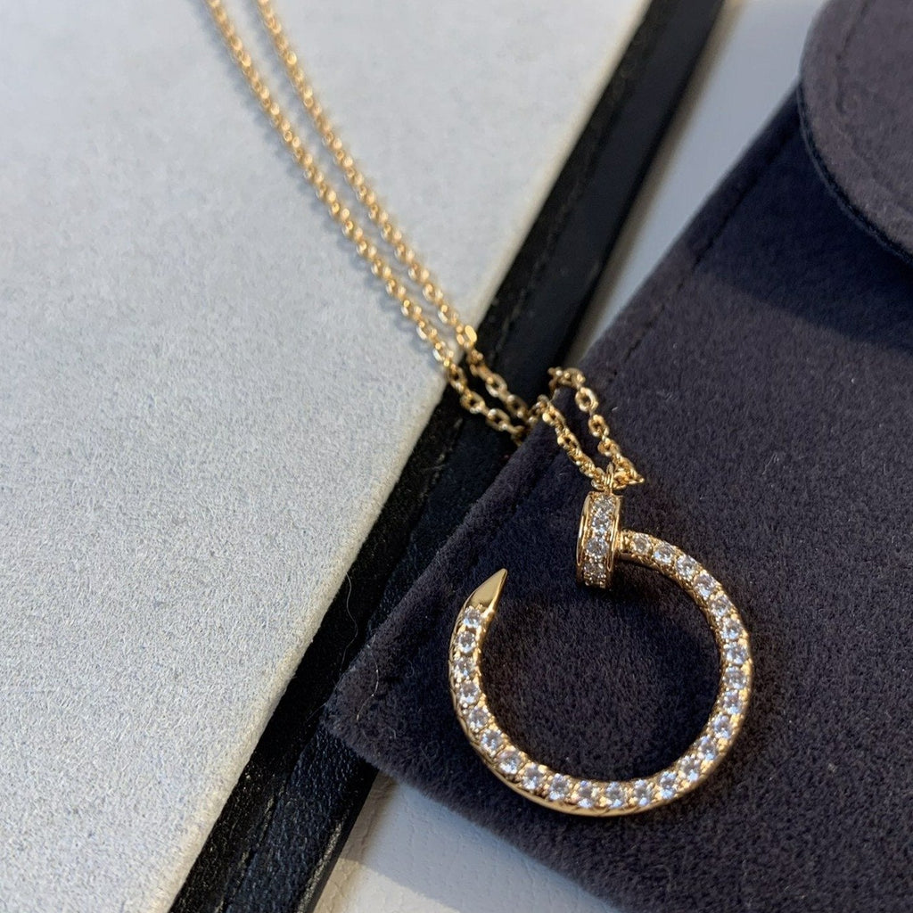 TimiJUSTE NECKLACE PINK GOLD DIAMONDS
