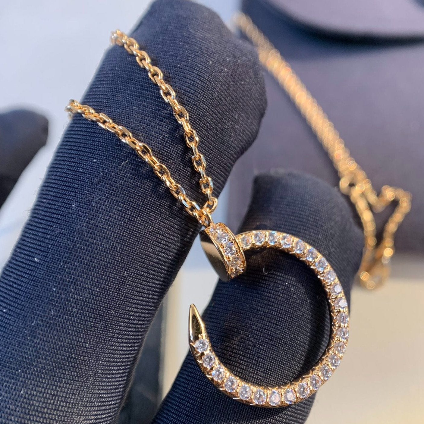 TimiJUSTE NECKLACE PINK GOLD DIAMONDS