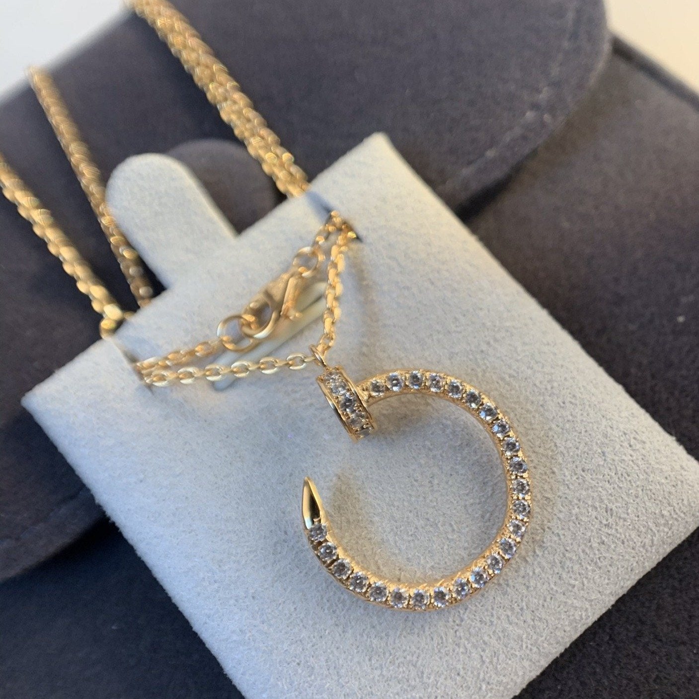 TimiJUSTE NECKLACE PINK GOLD DIAMONDS