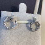 TimiJUSTE EARRINGS SILVER DIAMONDS