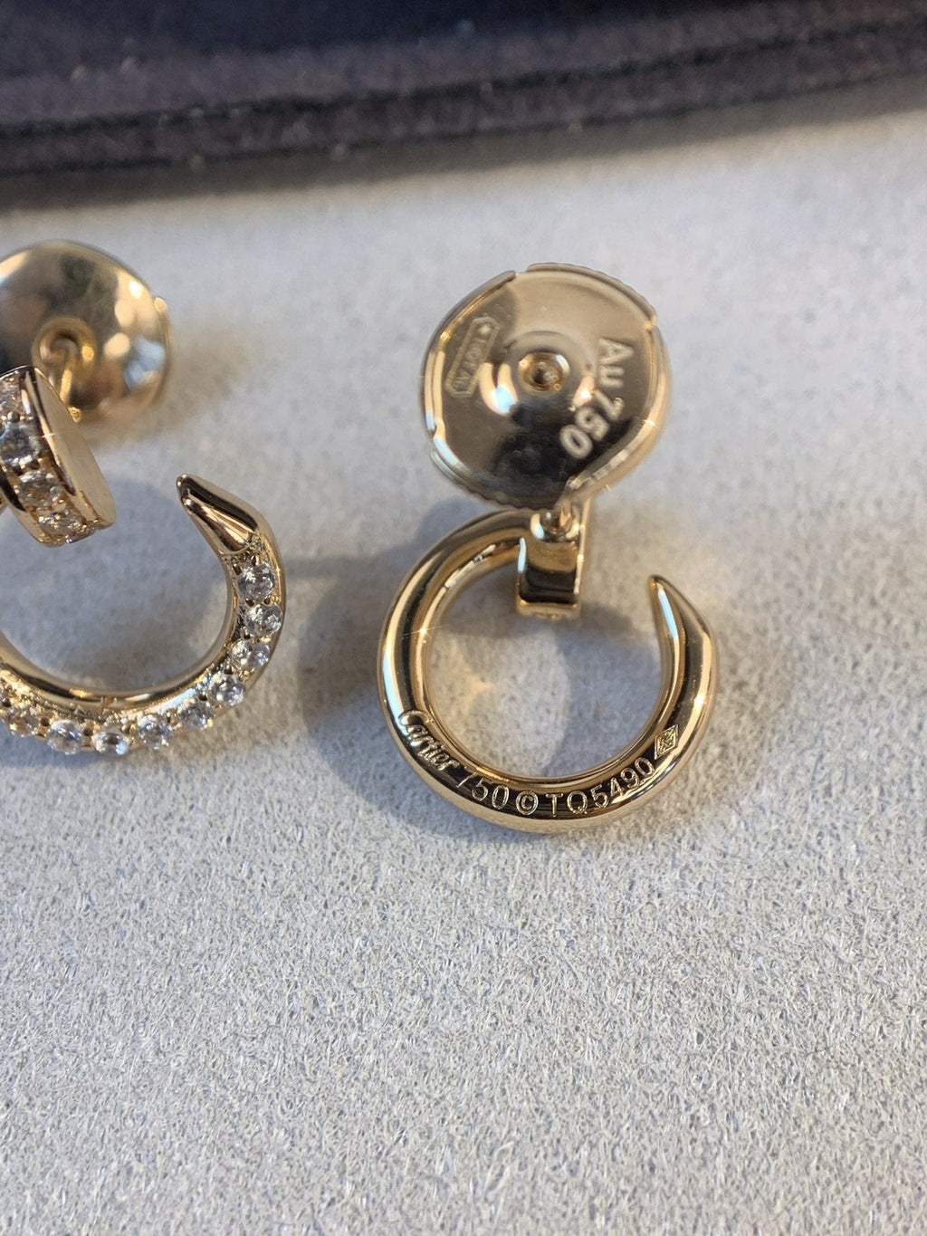 TimiJUSTE EARRINGS GOLD DIAMONDS
