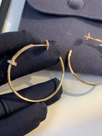 TimiJUSTE EARRINGS GOLD DIAMONDS 1.8MM