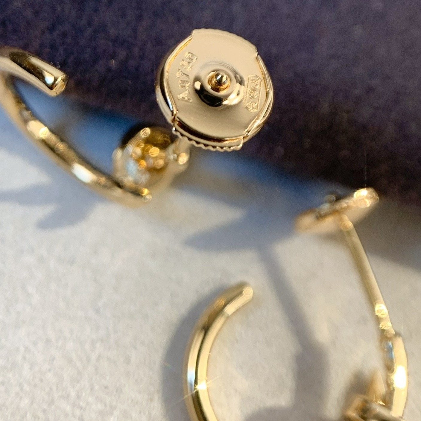 TimiJUSTE EARRINGS PINK GOLD