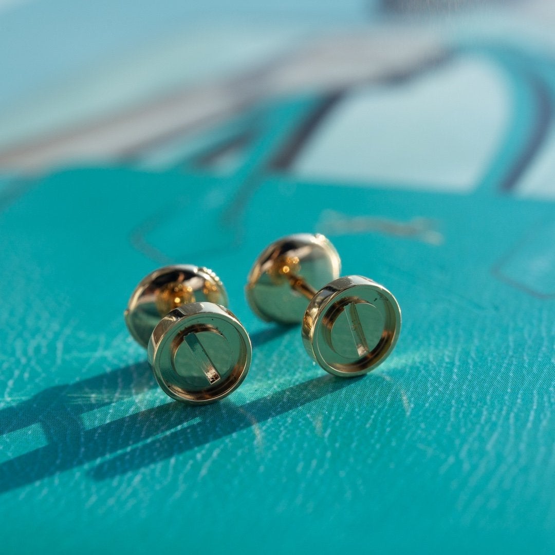 TimiLOVE EARRINGS PINK GOLD 10MM