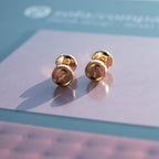 TimiLOVE EARRINGS PINK GOLD 10MM