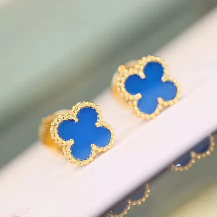 TimiCLOVER MINI 9.5MM TURQUOISE EARRINGS