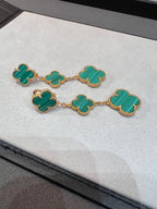 TimiCLOVER MALACHITE 3 MOTIFS GOLD
