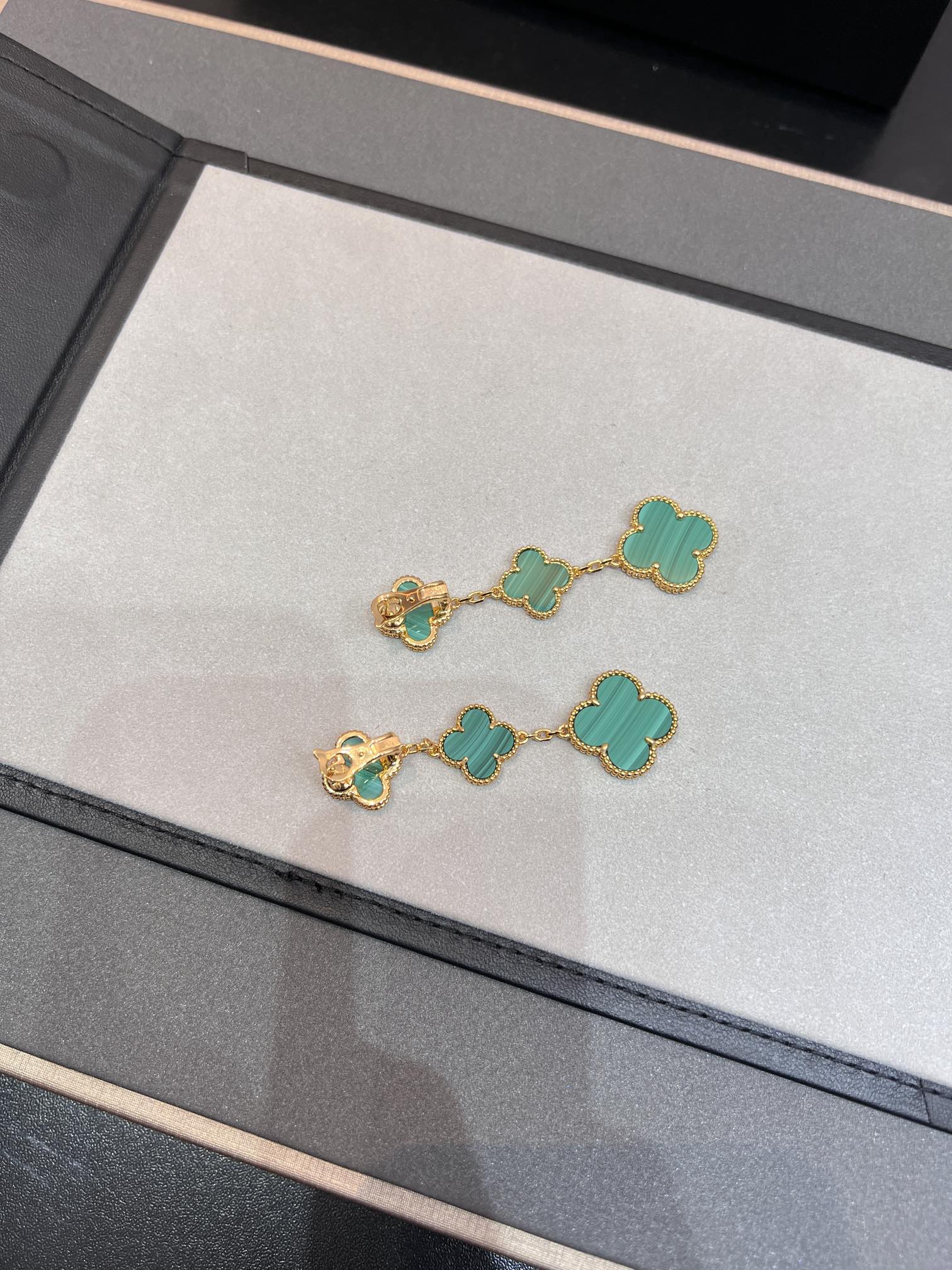 TimiCLOVER MALACHITE 3 MOTIFS GOLD