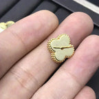 TimiCLOVER MINI 9.5MM LASER EARRINGS