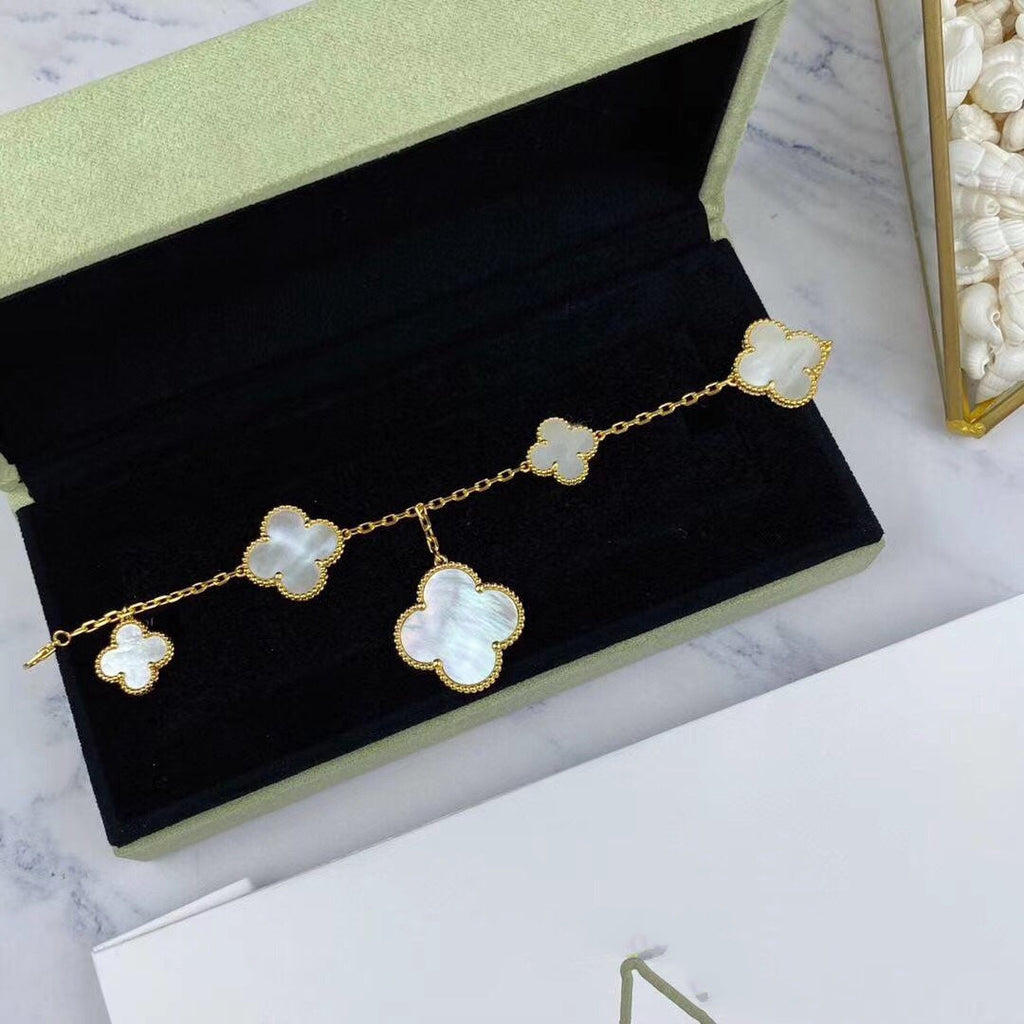 ¡®Timi¡¯MAGIC CLOVER MOP GOLD BRACELET 5 MOTIFS