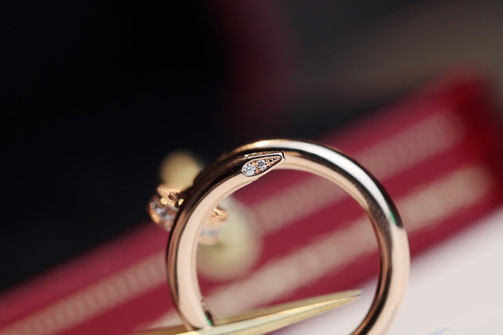 TimiJUSTE RING 2.65MM PINK GOLD DIAMOND