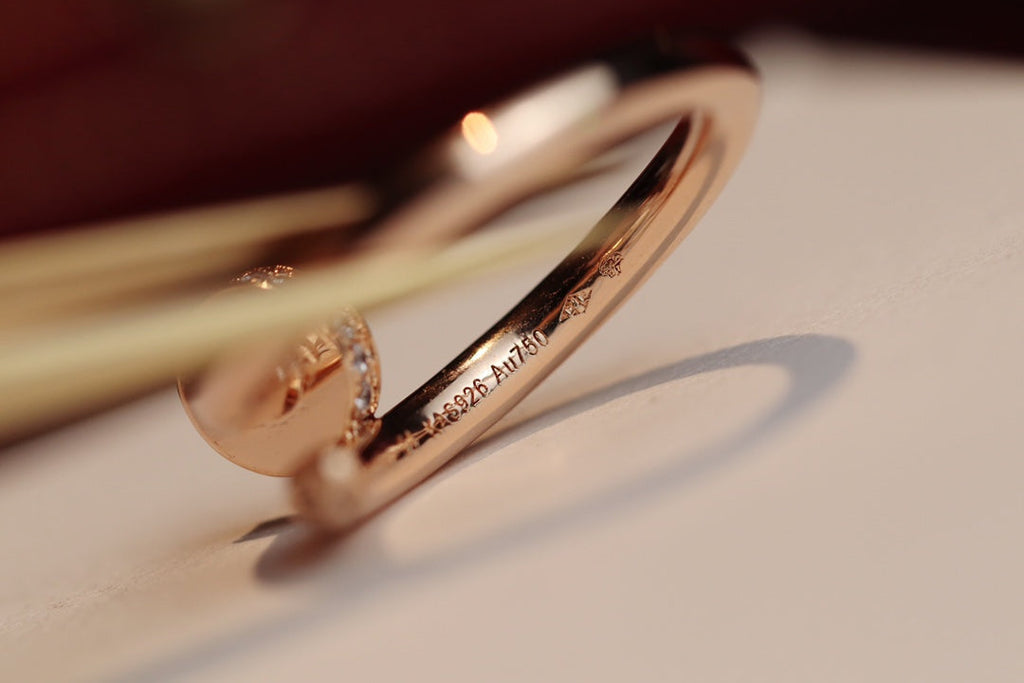 TimiJUSTE RING 2.65MM PINK GOLD DIAMOND