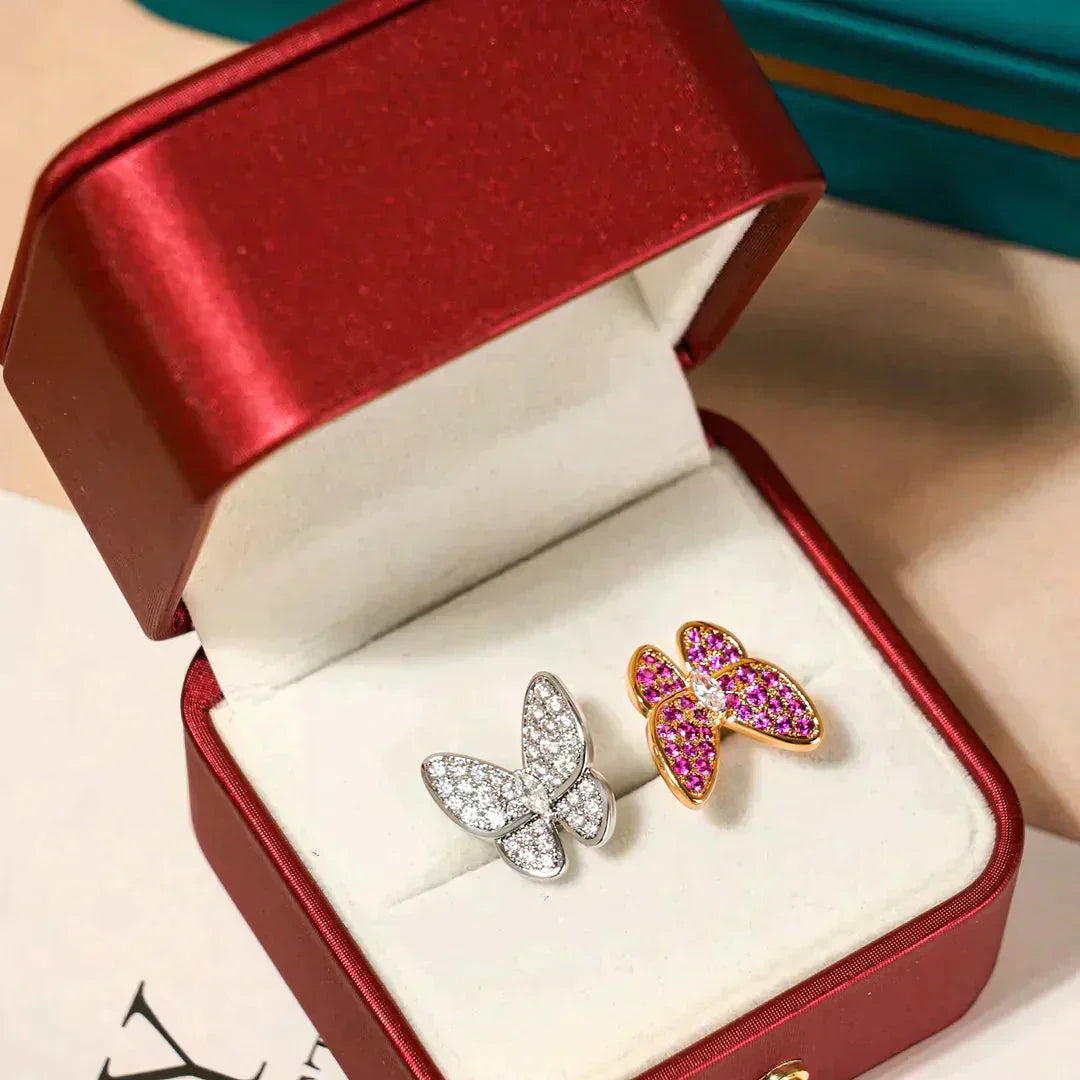 TimiTWIN BUTTERFLY DIAMOND RING