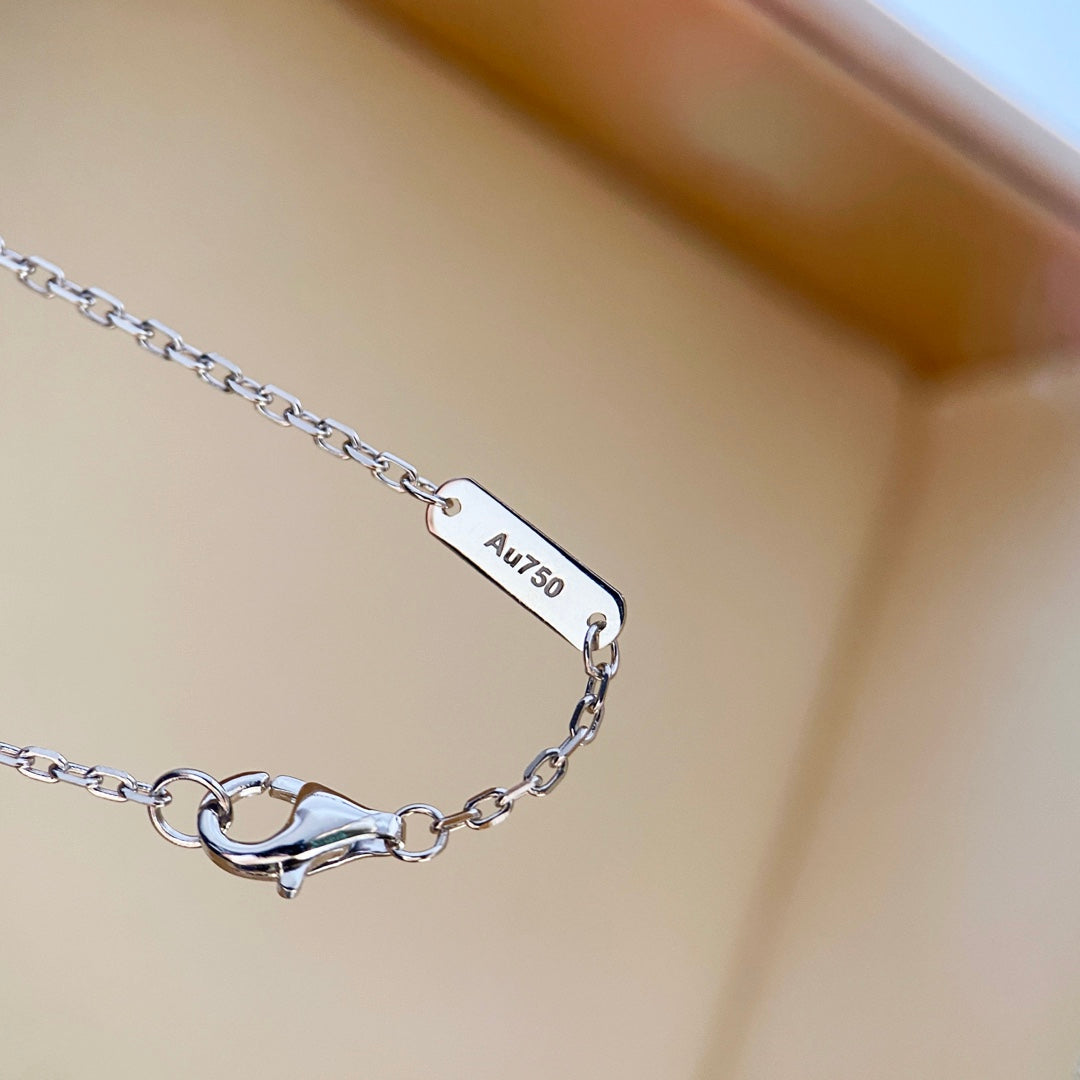 TimiCLOVER DIAMOND NECKLACE SILVER