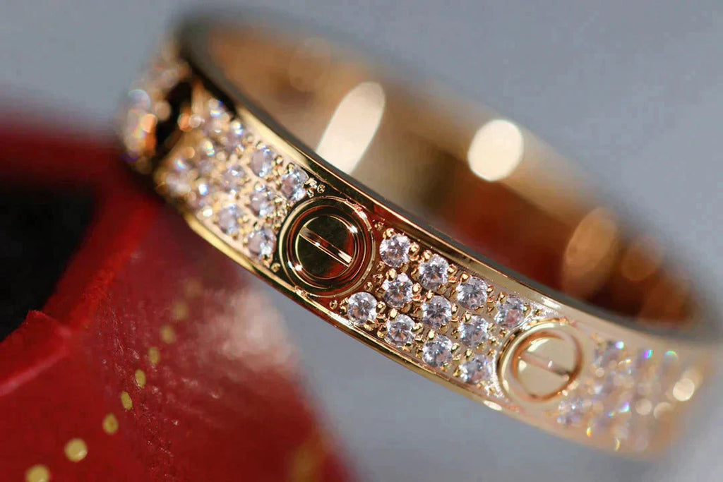 TimiLOVE RING 3.6MM DIAMOND PAVED