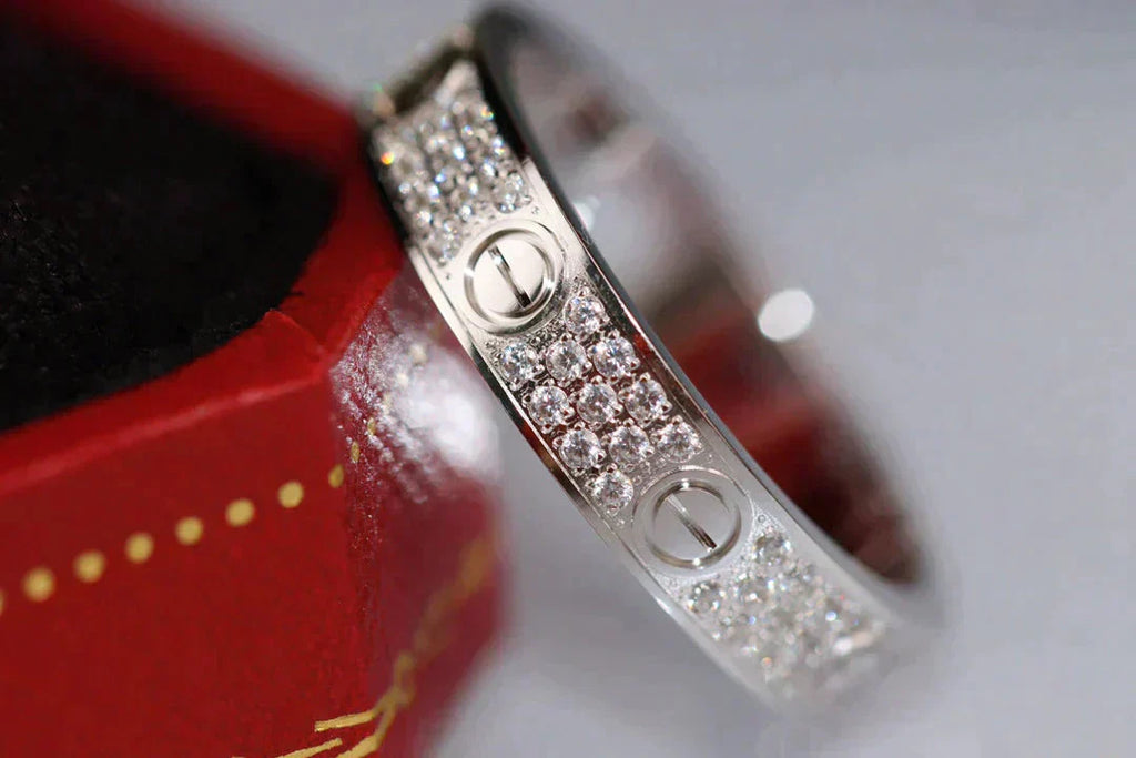 TimiLOVE RING 3.6MM DIAMOND PAVED