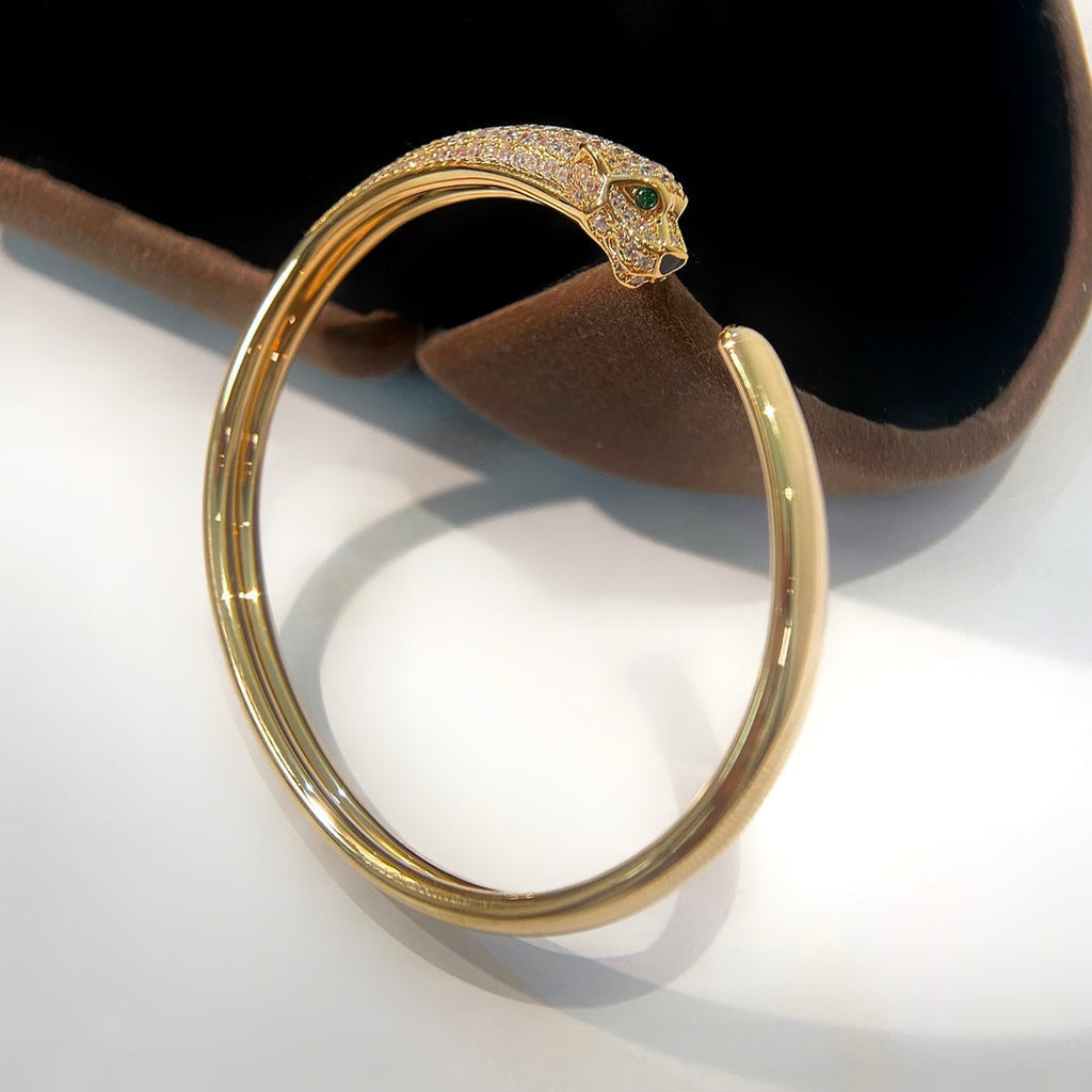 TimiPANTHERE GOLD DIAMOND OPEN BRACELET