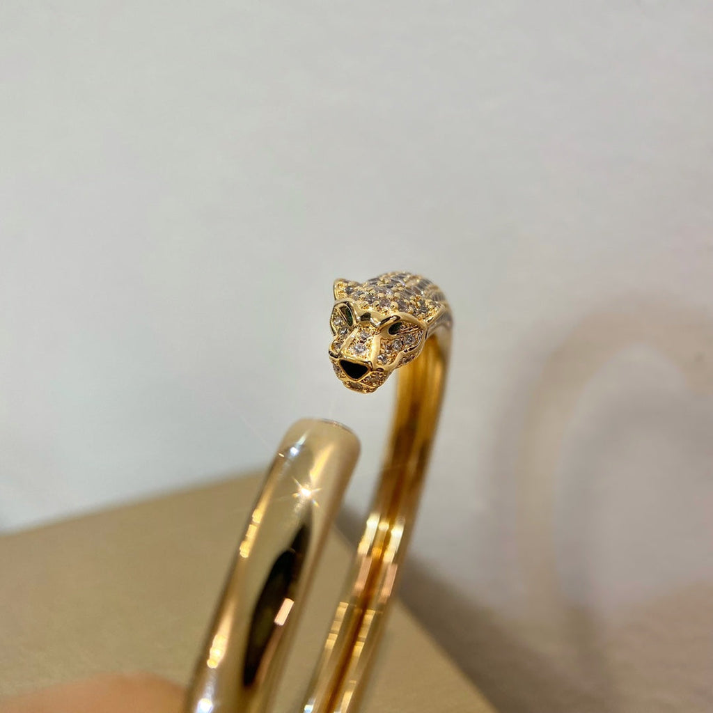 TimiPANTHERE GOLD DIAMOND OPEN BRACELET