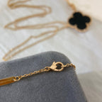 TimiCLOVER 25MM NECKLACE GOLD ONYX