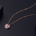 TimiAMULETTE ROSE GOLD PINK MOP NECKLACE