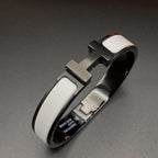 TimiH BRACELET 12MM BLACK WHITE CERAMIC