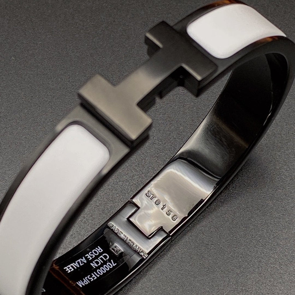 TimiH BRACELET 12MM BLACK WHITE CERAMIC