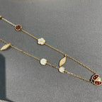 TimiLUCKY SPRING 15 MOTIFS GOLD NECKLACE