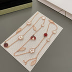 TimiLUCKY SPRING 15 MOTIFS ROSE GOLD NECKLACE
