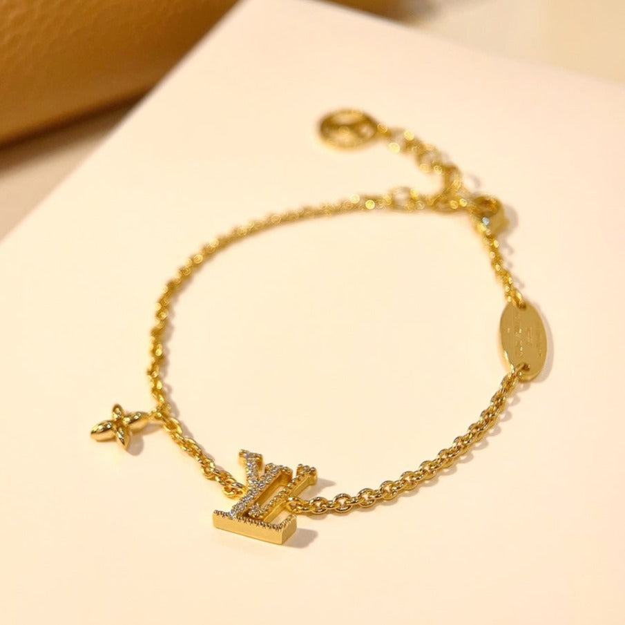 TimiLOGO STAR MOTIF GOLD BRACELET