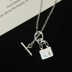 TimiPOP H PEDANT SILVER NECKLACE