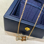 TimiSTAR BLOSSOM NECKLACE PINK GOLD DIAMONDS