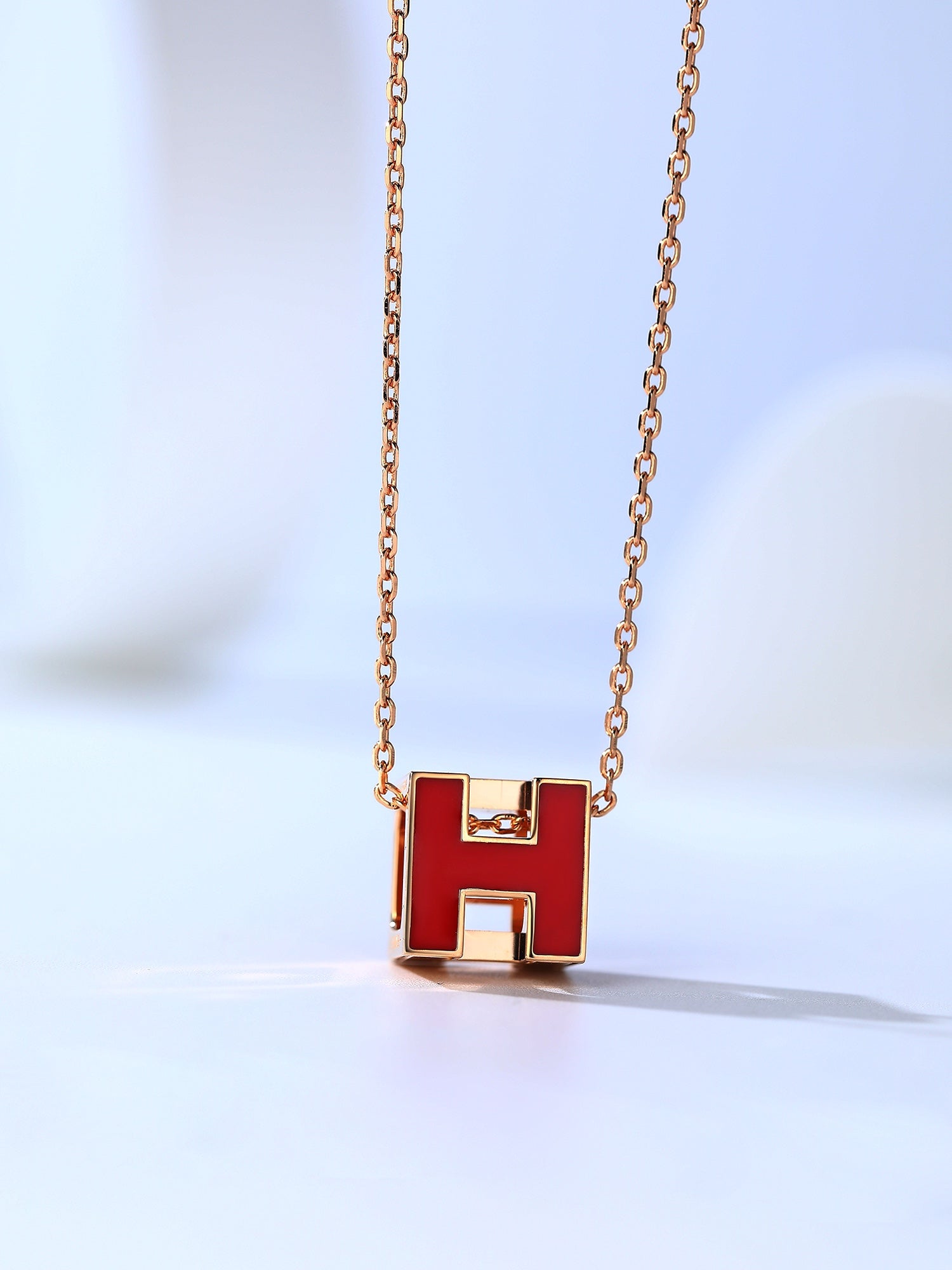 TimiH CAGE PINK GOLD NECKLACE