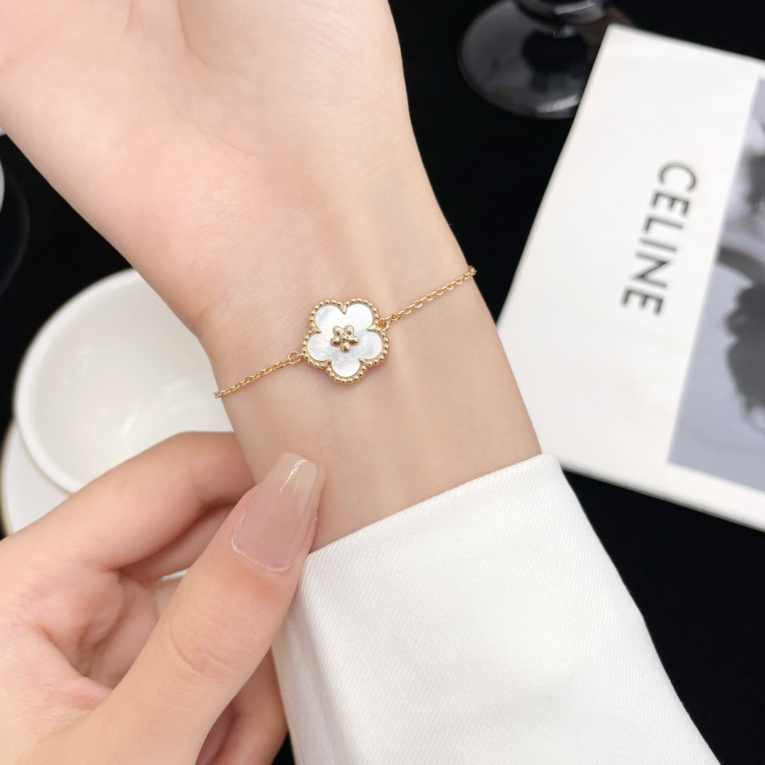 ¡®Timi¡¯LUCKY SPRING ROSE GOLD MOP BRACELET