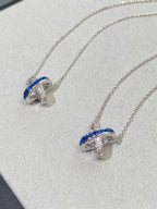 TimiLIENS DIAMOND SILVER NECKLACE