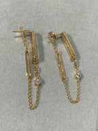TimiCHAINE CHAOS DIAMOND DROP EARRINGS