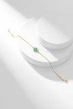 ¡®Timi¡¯CLOVER BRACELET MALACHITE 1 MOTIF