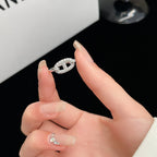 TimiRONDE SMALL SILVER DIAMOND RING