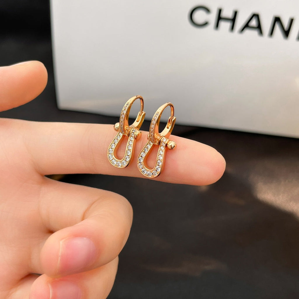 TimiFORCE 10 FULL DIAMOND DROP EARRINGS MEDIUM MODEL