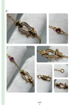 TimiFORCE 10 DIAMOND CHAIN LINK PINK GOLD BRACELET