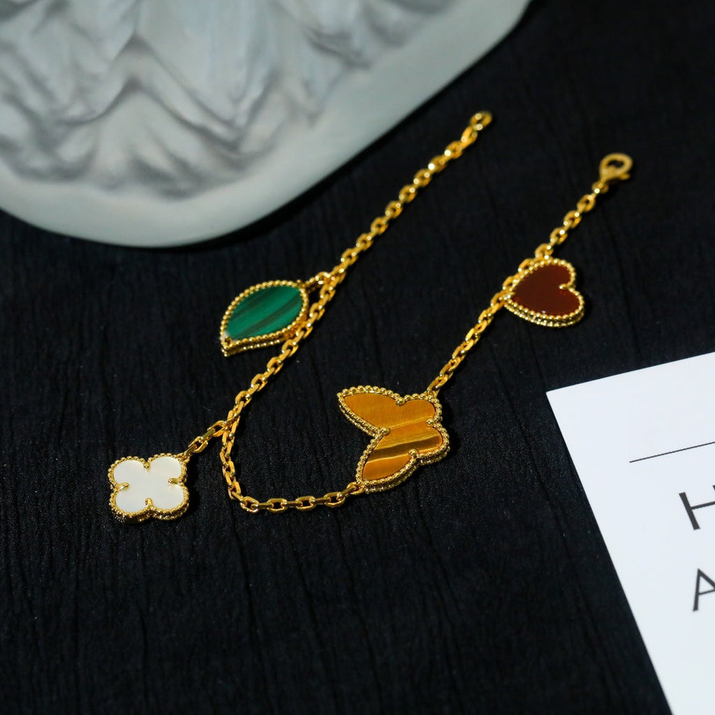 ¡®Timi¡¯LUCKY SPRING 5 MOTIF GOLD BRACELET